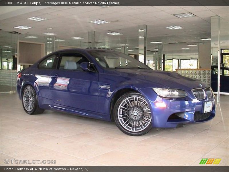 Interlagos Blue Metallic / Silver Novillo Leather 2008 BMW M3 Coupe