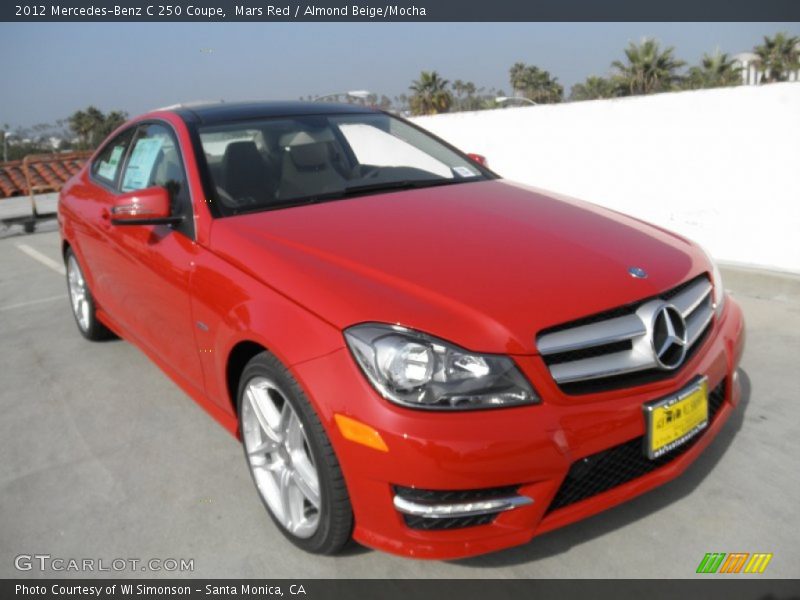 Front 3/4 View of 2012 C 250 Coupe