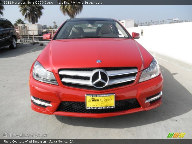 Mars Red / Almond Beige/Mocha 2012 Mercedes-Benz C 250 Coupe