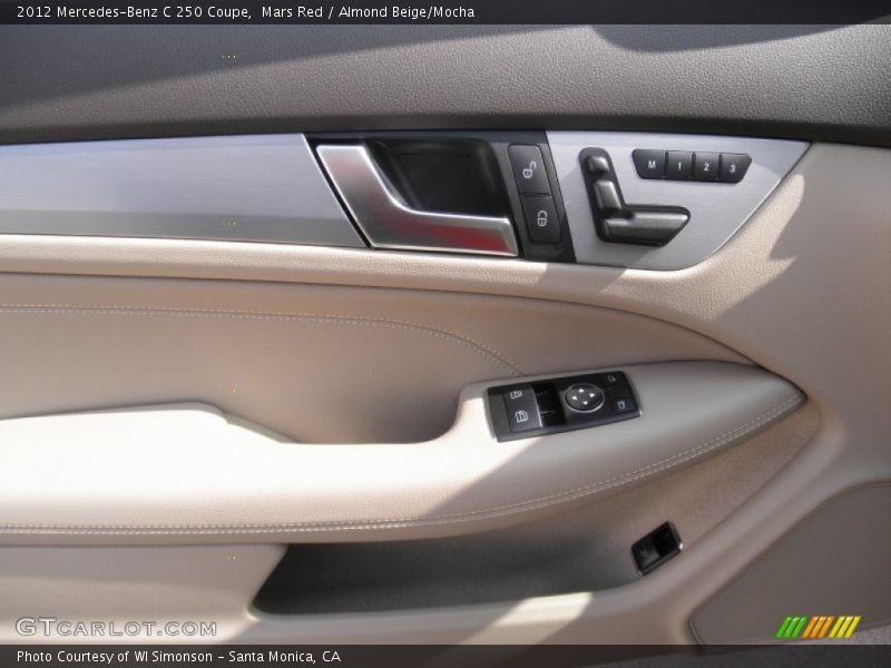 Mars Red / Almond Beige/Mocha 2012 Mercedes-Benz C 250 Coupe