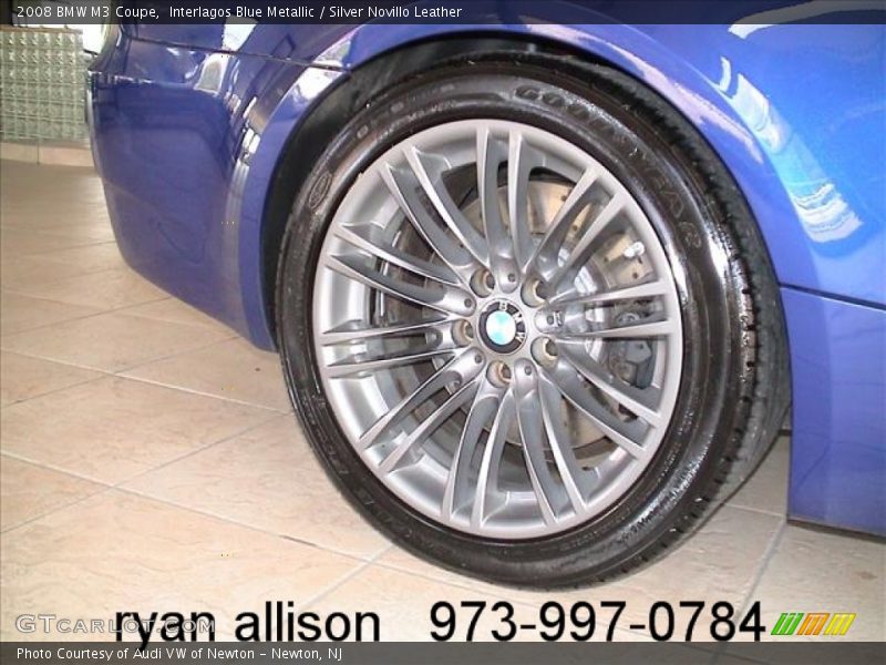 Interlagos Blue Metallic / Silver Novillo Leather 2008 BMW M3 Coupe