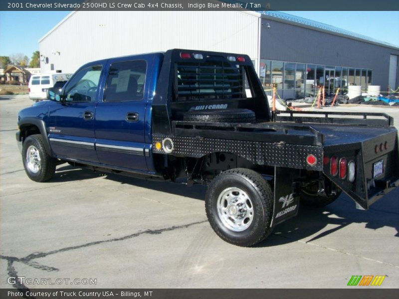 Indigo Blue Metallic / Tan 2001 Chevrolet Silverado 2500HD LS Crew Cab 4x4 Chassis