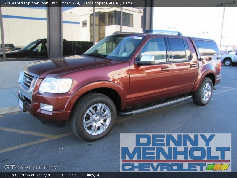 Dark Copper Metallic / Camel 2009 Ford Explorer Sport Trac Limited 4x4