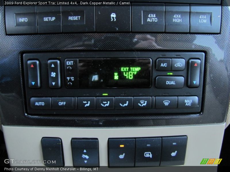 Controls of 2009 Explorer Sport Trac Limited 4x4