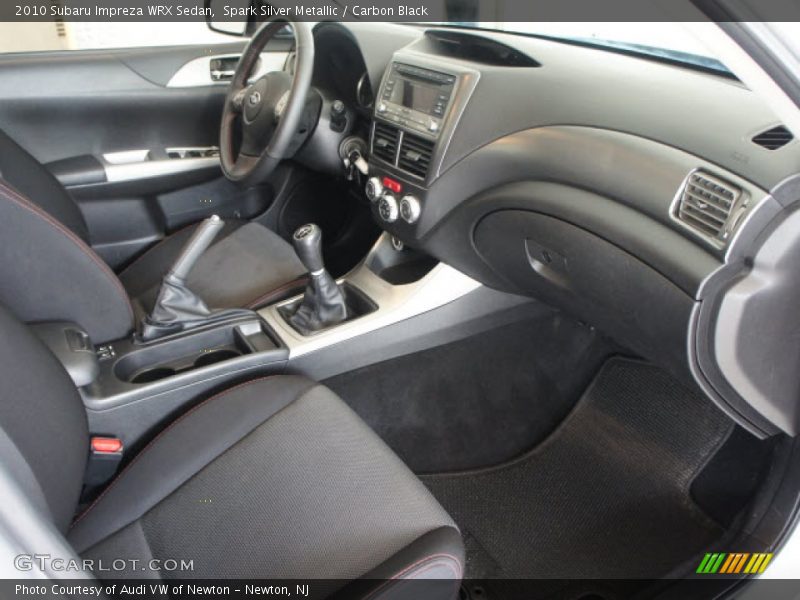  2010 Impreza WRX Sedan Carbon Black Interior