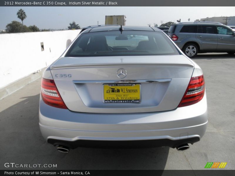 Iridium Silver Metallic / Black 2012 Mercedes-Benz C 350 Coupe