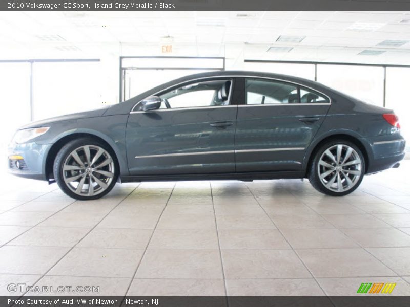 Island Grey Metallic / Black 2010 Volkswagen CC Sport