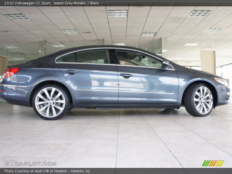 Island Grey Metallic / Black 2010 Volkswagen CC Sport