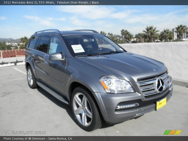 Paladium Silver Metallic / Black 2012 Mercedes-Benz GL 550 4Matic