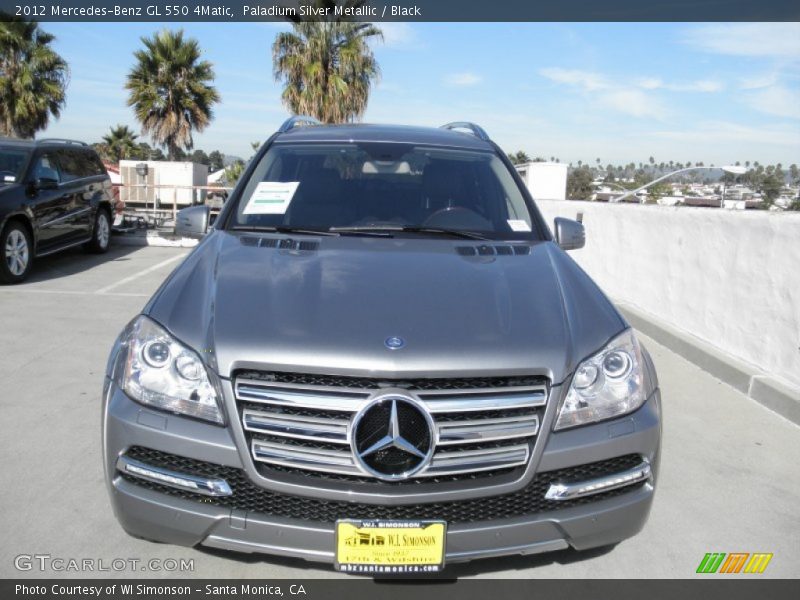 Paladium Silver Metallic / Black 2012 Mercedes-Benz GL 550 4Matic