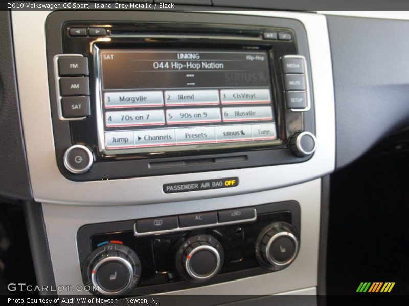Island Grey Metallic / Black 2010 Volkswagen CC Sport