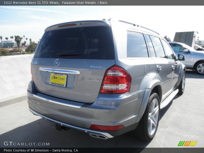 Paladium Silver Metallic / Black 2012 Mercedes-Benz GL 550 4Matic