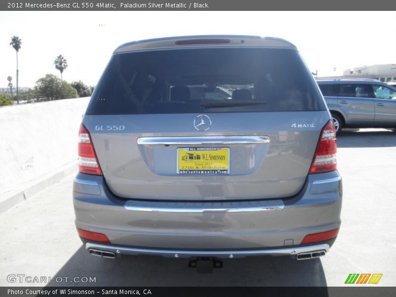Paladium Silver Metallic / Black 2012 Mercedes-Benz GL 550 4Matic