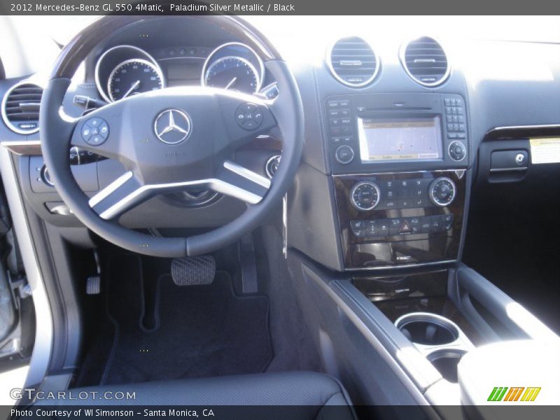 Paladium Silver Metallic / Black 2012 Mercedes-Benz GL 550 4Matic