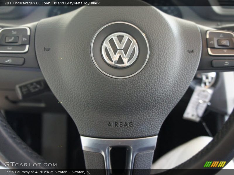 Island Grey Metallic / Black 2010 Volkswagen CC Sport