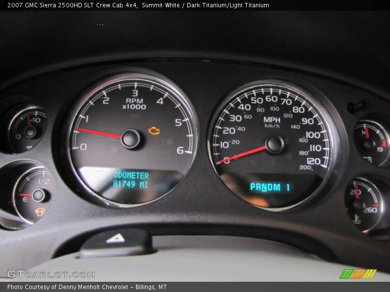  2007 Sierra 2500HD SLT Crew Cab 4x4 SLT Crew Cab 4x4 Gauges
