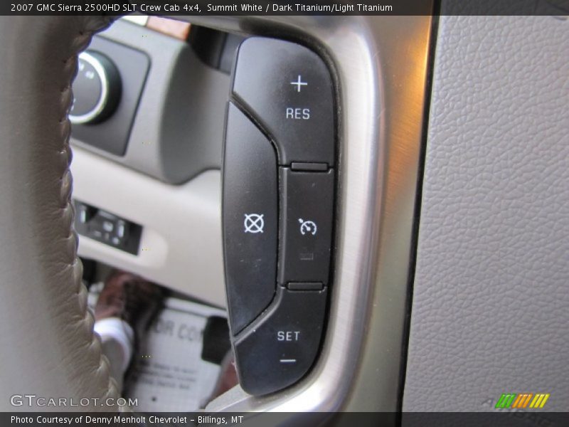 Summit White / Dark Titanium/Light Titanium 2007 GMC Sierra 2500HD SLT Crew Cab 4x4