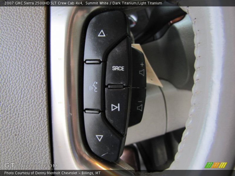 Summit White / Dark Titanium/Light Titanium 2007 GMC Sierra 2500HD SLT Crew Cab 4x4