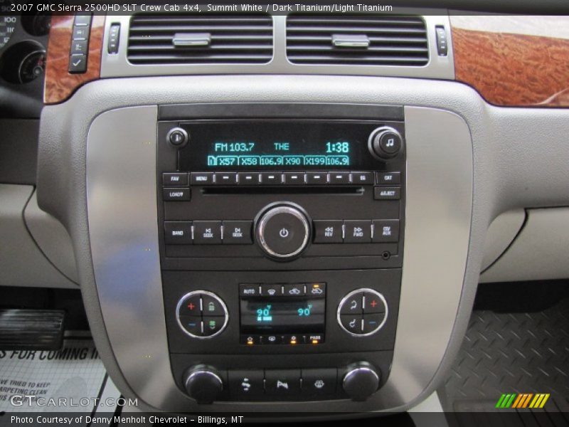 Controls of 2007 Sierra 2500HD SLT Crew Cab 4x4
