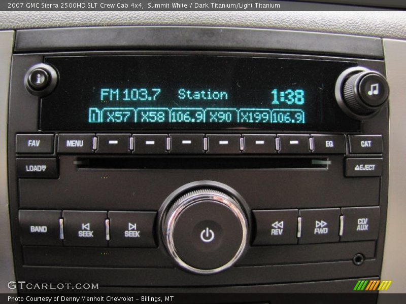 Audio System of 2007 Sierra 2500HD SLT Crew Cab 4x4