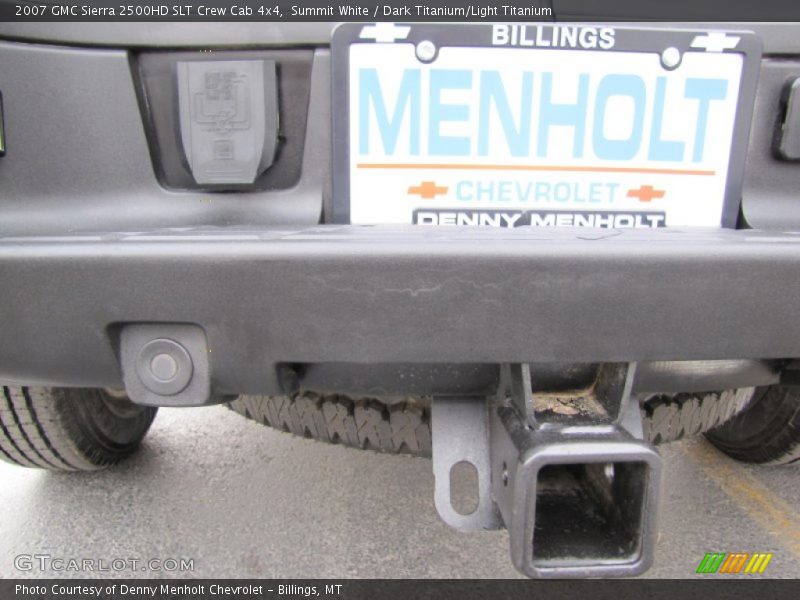 Summit White / Dark Titanium/Light Titanium 2007 GMC Sierra 2500HD SLT Crew Cab 4x4