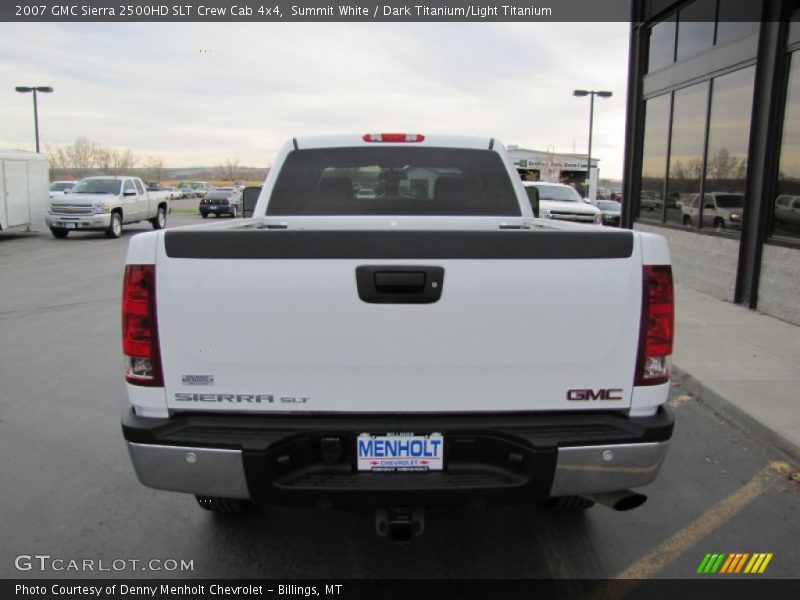 Summit White / Dark Titanium/Light Titanium 2007 GMC Sierra 2500HD SLT Crew Cab 4x4