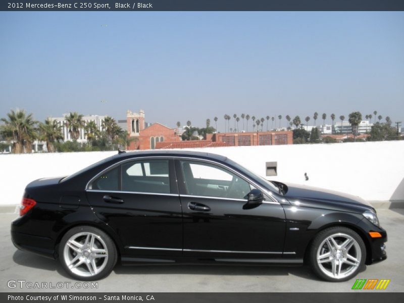 Black / Black 2012 Mercedes-Benz C 250 Sport