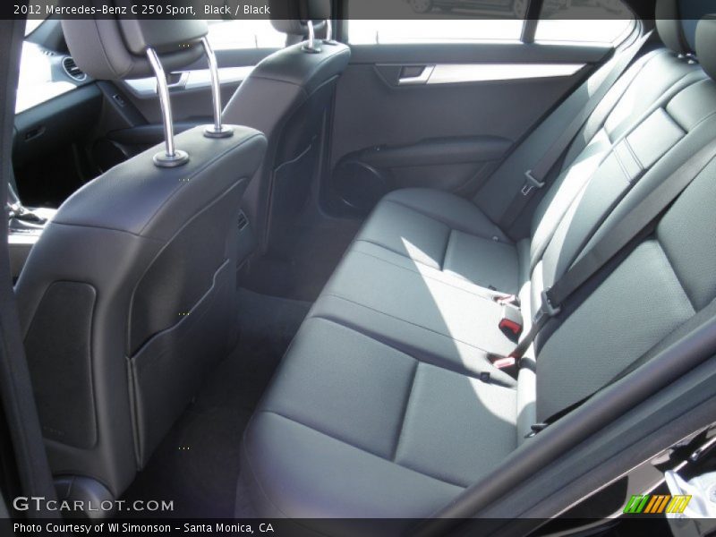 Black / Black 2012 Mercedes-Benz C 250 Sport
