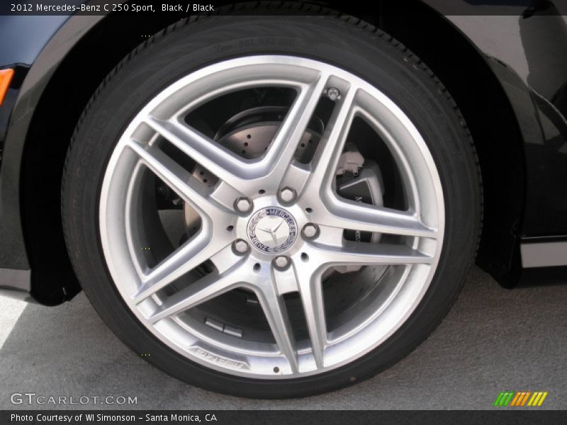 Black / Black 2012 Mercedes-Benz C 250 Sport