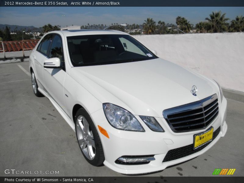 Arctic White / Almond/Black 2012 Mercedes-Benz E 350 Sedan