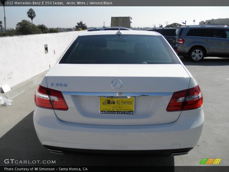 Arctic White / Almond/Black 2012 Mercedes-Benz E 350 Sedan