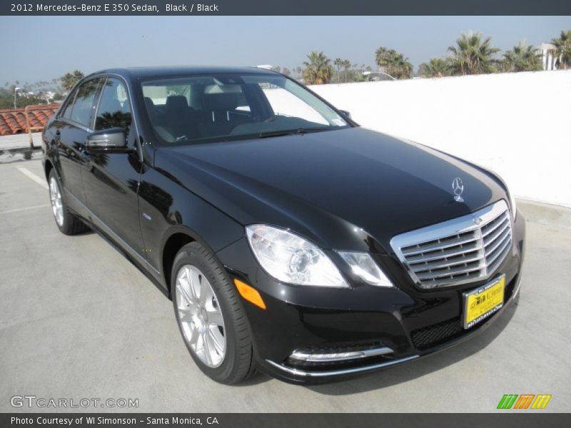 Black / Black 2012 Mercedes-Benz E 350 Sedan
