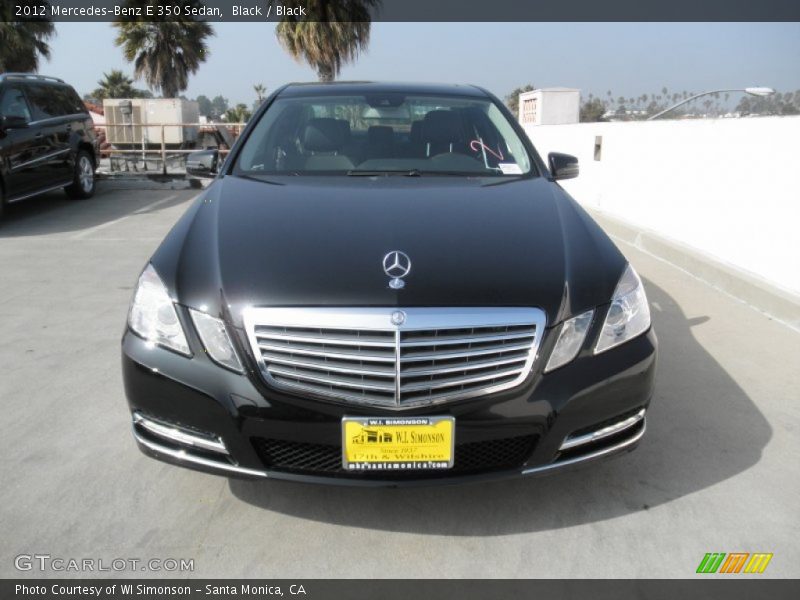 Black / Black 2012 Mercedes-Benz E 350 Sedan