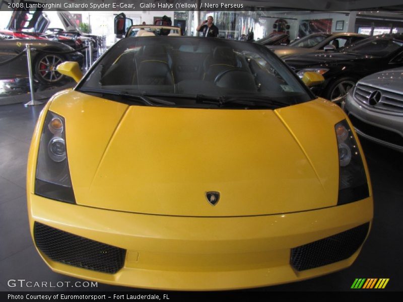 Giallo Halys (Yellow) / Nero Perseus 2008 Lamborghini Gallardo Spyder E-Gear