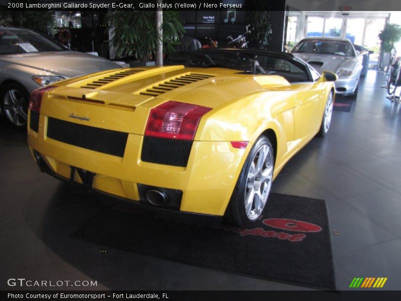 Giallo Halys (Yellow) / Nero Perseus 2008 Lamborghini Gallardo Spyder E-Gear