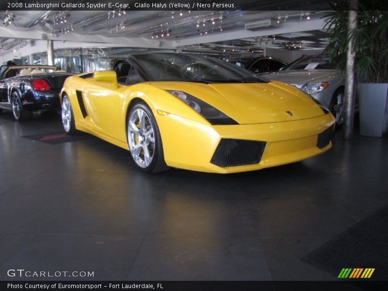 Giallo Halys (Yellow) / Nero Perseus 2008 Lamborghini Gallardo Spyder E-Gear