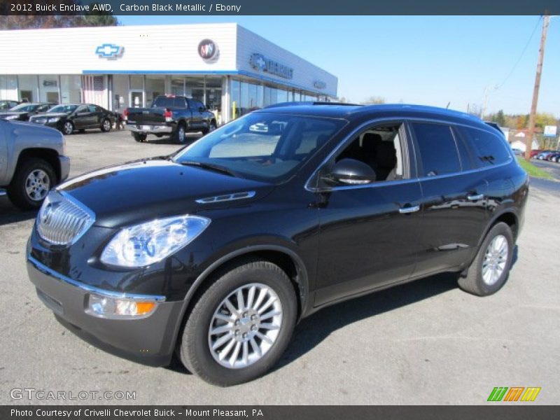 Carbon Black Metallic / Ebony 2012 Buick Enclave AWD