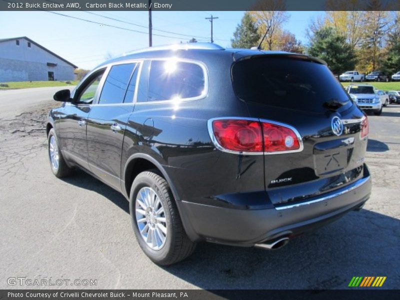 Carbon Black Metallic / Ebony 2012 Buick Enclave AWD