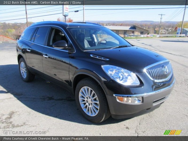 Carbon Black Metallic / Ebony 2012 Buick Enclave AWD