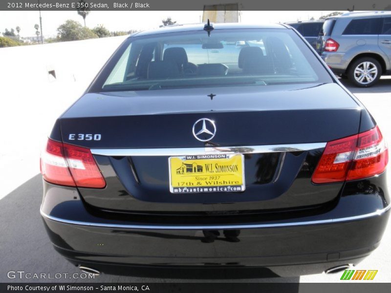 Black / Black 2012 Mercedes-Benz E 350 Sedan