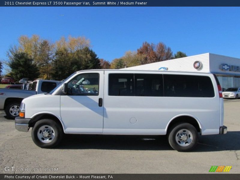 Summit White / Medium Pewter 2011 Chevrolet Express LT 3500 Passenger Van