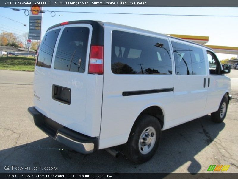 Summit White / Medium Pewter 2011 Chevrolet Express LT 3500 Passenger Van