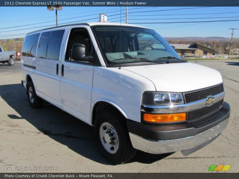 Summit White / Medium Pewter 2011 Chevrolet Express LT 3500 Passenger Van