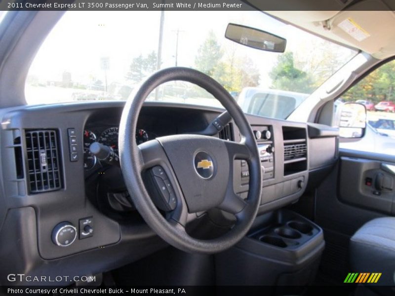 Summit White / Medium Pewter 2011 Chevrolet Express LT 3500 Passenger Van