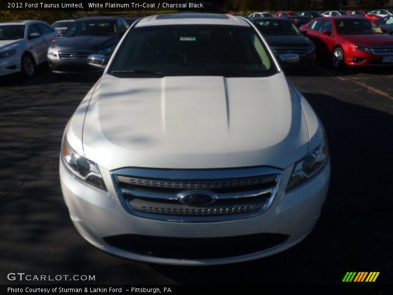 White Platinum Tri-Coat / Charcoal Black 2012 Ford Taurus Limited