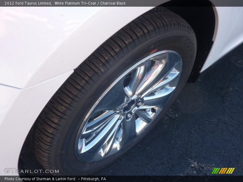 White Platinum Tri-Coat / Charcoal Black 2012 Ford Taurus Limited