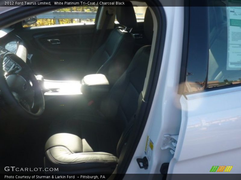 White Platinum Tri-Coat / Charcoal Black 2012 Ford Taurus Limited