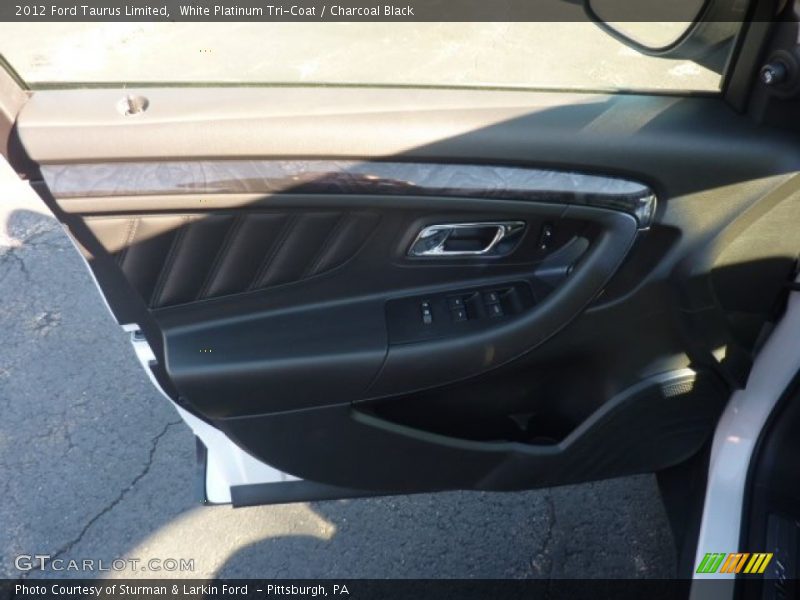 White Platinum Tri-Coat / Charcoal Black 2012 Ford Taurus Limited