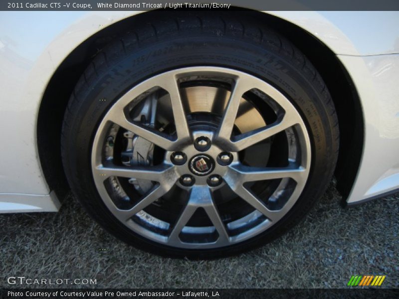 White Diamond Tricoat / Light Titanium/Ebony 2011 Cadillac CTS -V Coupe