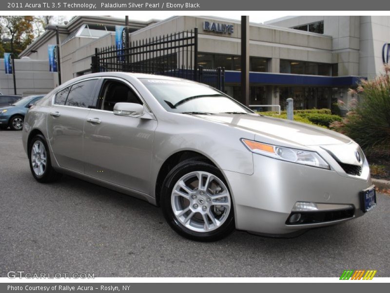 Paladium Silver Pearl / Ebony Black 2011 Acura TL 3.5 Technology